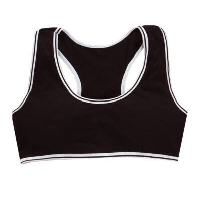 3 Pack Kids Teenage Girls Bra Training Bra with Pads Cotton Crop Tops Sports