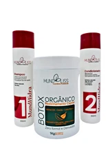  Keratin Brazilian Blowout Hair Straightening & Smoothing  Treatment Kit 3 count