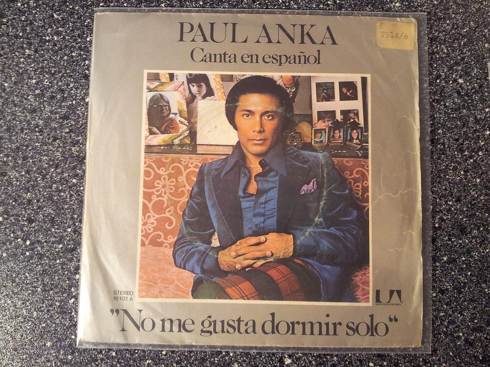 7"" Single Vinyl Paul Anka - No me gusta dormir solo SUNG IN SPANISH