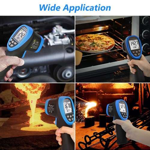 Digital Infrared Thermometer 50:1 High Temperature -50℃~1800℃ Laser Gun Industry - Picture 10 of 12