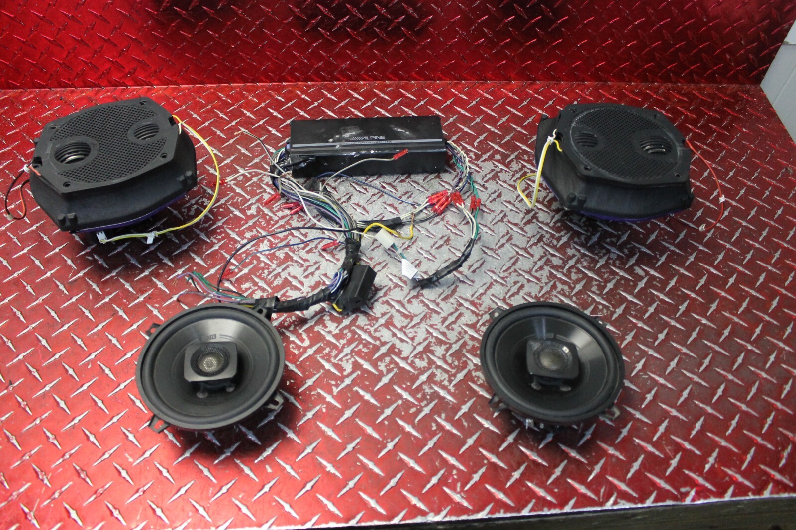 2013 HARLEY ELECTRA GLIDE ALPINE KTP-445U W JM ROCKER SPEAKERS 2007 - 2016 EG114