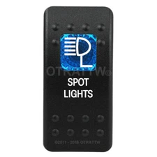 OTRATTW Carling Technologies Contura II Rocker only, SPOT LIGHTS, BLUE LENS
