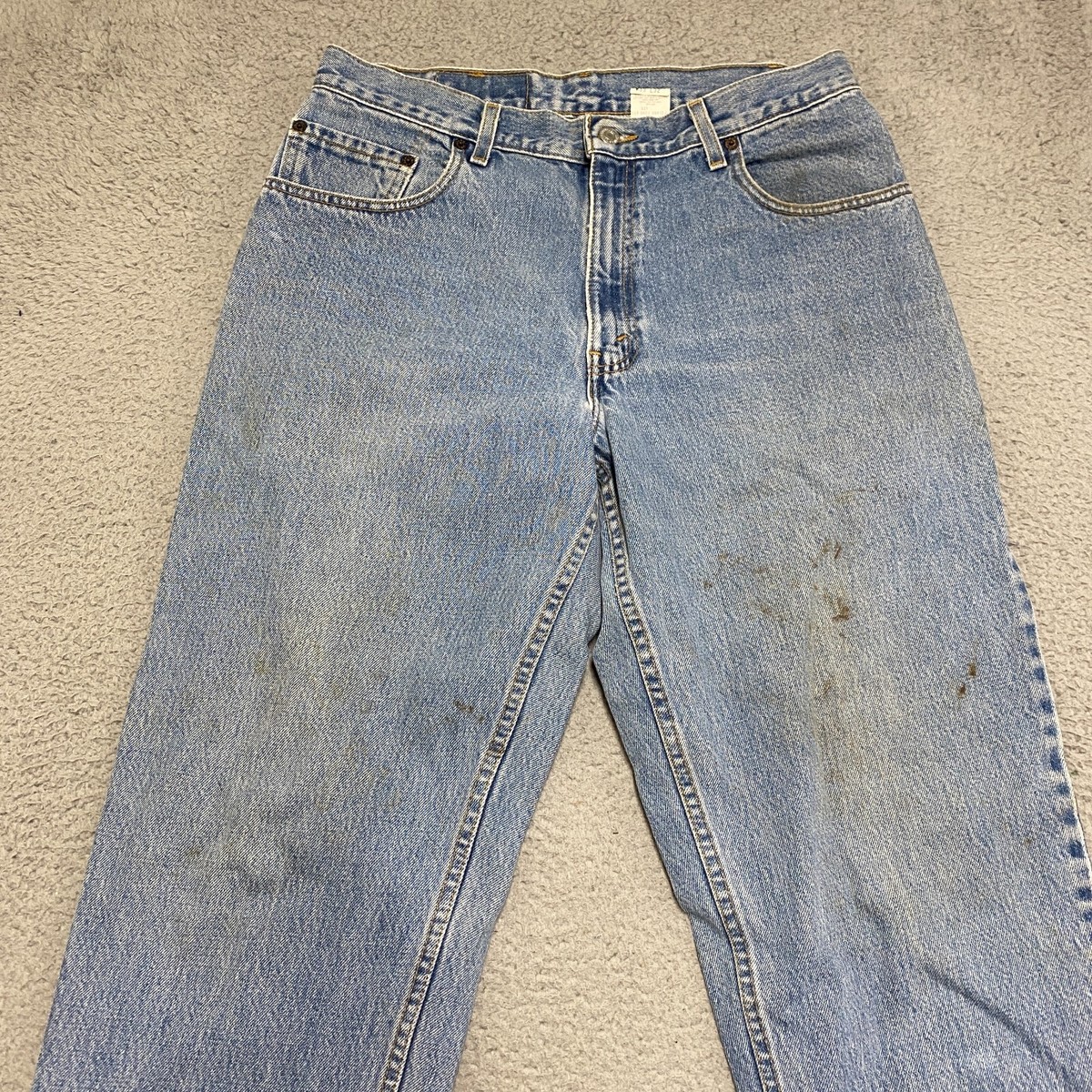 Vintage Levis 560 Jeans Mens 32x31 Baggy Loose Tapered Blue Denim