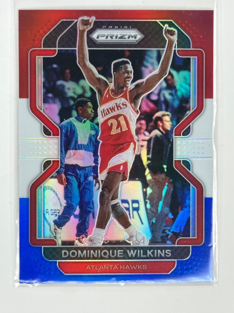 Dominique Wilkins 2021-22 Panini Prizm #252 Red White Blue Atlanta 