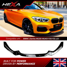 BMW 1er M135i M140i F20 F21 LCI Frontsplitter Spoiler Glanz Schwarz 15-19