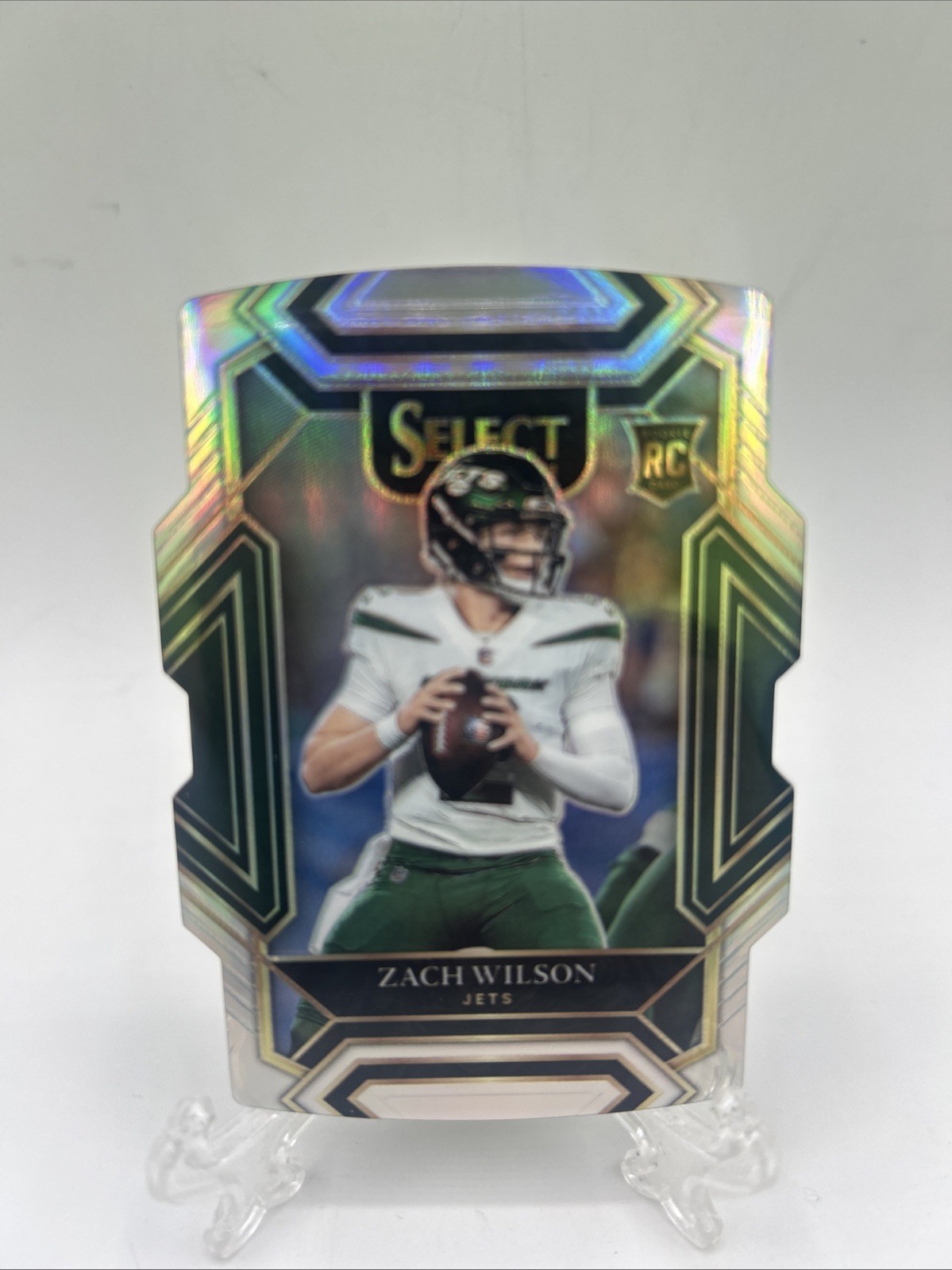 Zach Wilson Silver Die Cut Rookie 2021 NFL Select  RC New York Jets #244