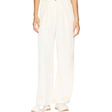 ASTR The Label Womens Wide Leg Pants Cream High Waisted SZ M NWOT Office Summer