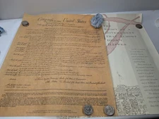 Bill of Rights 1989 Philip Morris Co. 200th Anniversary With Letter .