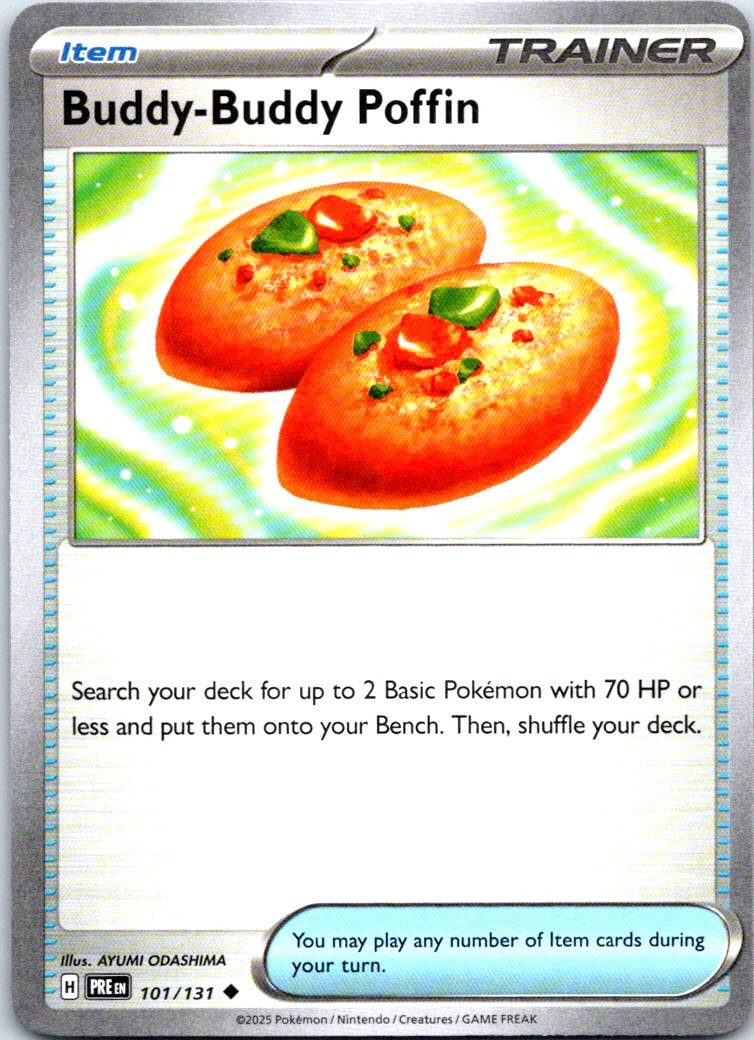 Buddy-Buddy Poffin Uncommon SV: Prismatic Evolutions 101/131 NM