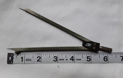 VINTAGE METAL  COMPASS DRAFTING TOOL ~ GERMANY ~ MARKED ''UTZ''