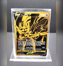 Pokemon Zacian V SWSH076 Gold Full Art Black Star Promo NM