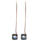3X( (R) 2 Stueck 3 Pin 40mm Quadrat PC Computer Luefter DC 12V - Schwarz Y7Y8)
