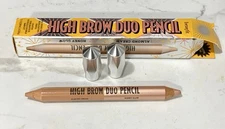 New Benefit High Brow Duo Pencil Almond Cream/Honey Glow Full Size  NIB