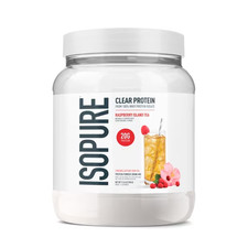 Isopure Clear Low Carb 100% Whey Protein Isolate Powder, Raspberry Island Tea