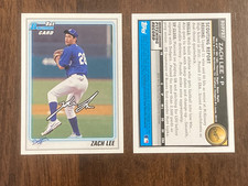 ZACH LEE - 2010 BOWMAN - LOS ANGELES DODGERS - ROOKIE CARD #BDPP87. rookie card picture