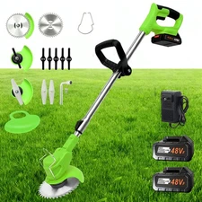 Cordless Electric Weed Lawn Eater Edger Yard Grass String Trimmer Cutter Mower