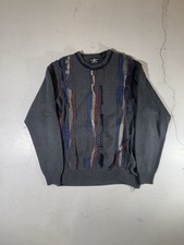3D Knit Coogi Style Vintage 90s Italian Mens Sweater, M