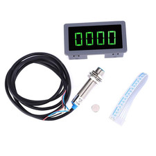 4 Digital LED Tachometer RPM Speed Meter Hall Proximity Switch Sensor NPN DC 8-2