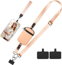 Phone Lanyard Crossbody Wrist Strap, Clip and Go Strap for Phone with Wallet Cro