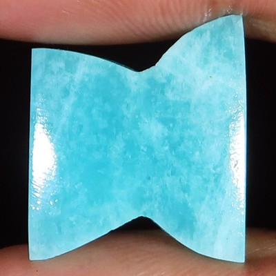 natural AMAZONITE cabochon loose gemstone 16.50 Cts. (19x22x04 mm) fancy shape