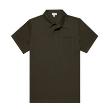 Sunspel Riviera Polo Shirt Pine Green