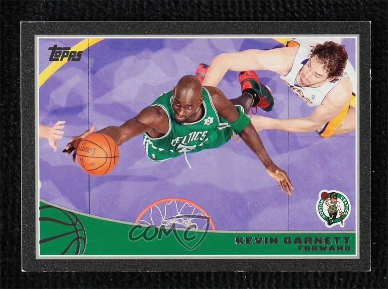 2009-10 Topps Black 17/50 Kevin Garnett #14 HOF 17a5