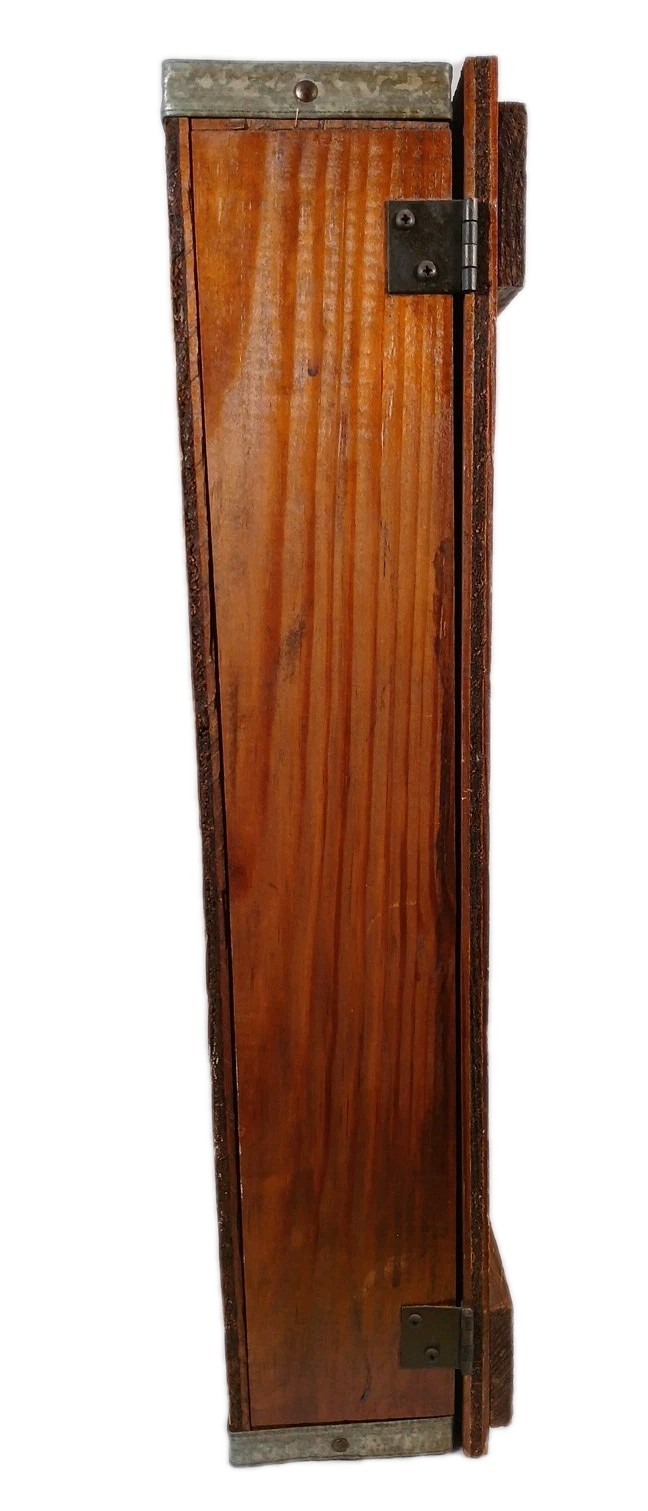 Vintage Drink Pepsi Cola All Wood Cassette Case Hanging Display Shelf Cabinet 