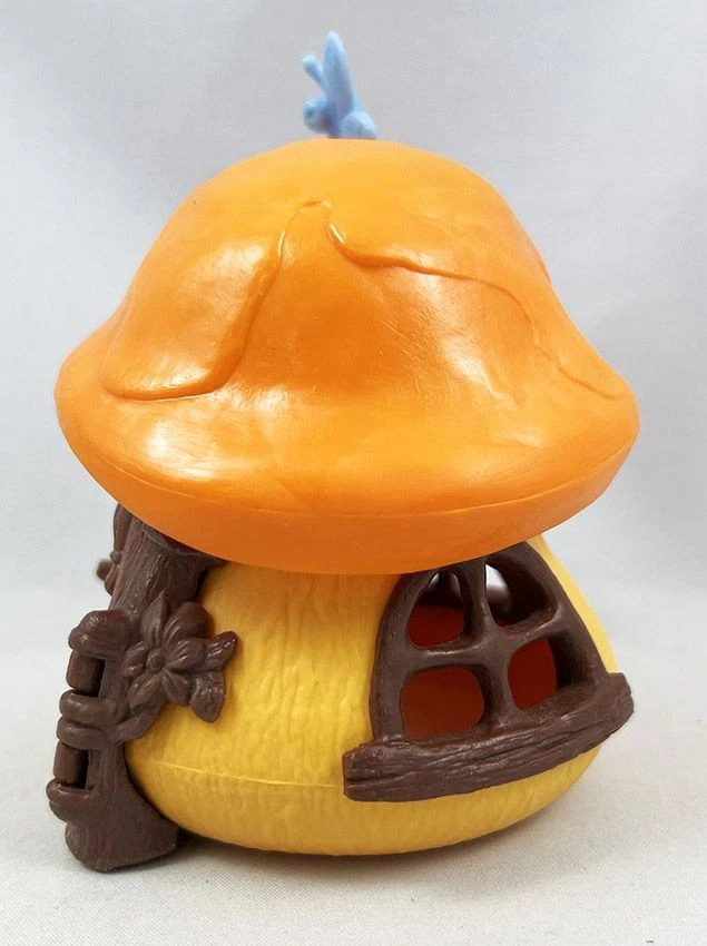 Les Schtroumpfs - Schleich Petite Maison Jaune Toit Orange et Papillon (occasion - Photo 2/4