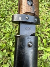 DOT 43 Marked German Mauser Bayonet - Matching Scabbard Excellent Condition