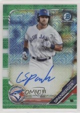 2019 Bowman Mega Box Chrome Mojo Green Refractor 91/99 Chad Spanberger Auto 6q5