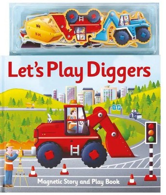 Magnetic Let's Play Diggers | Alfie Clover | Englisch | Buch | Papp-Bilderbuch