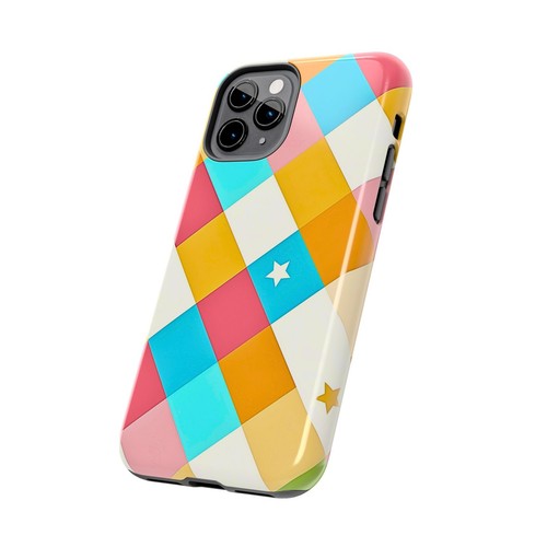 Vibrant Preppy Checkered Tough Phone Case | Aesthetic - 第 76/108 張圖片