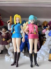 NEW custom 1/12 shf Android 18 lazuli &Bulma super saiyan girl Action Figure