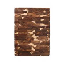 Acacia End Grain Reversible Butcher Block Cutting Board – 11.8" x 16.14" | He...