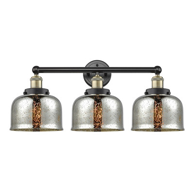 Innovations Edison Large Bell 3Lt 25'' Bath, BKB/Mercury - 616-3W-BAB-G78