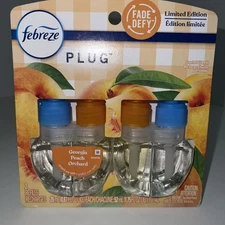 Plug in Air Freshener, Odor-Fighting Scented Oil Refill, Georgia Peach Orchar...