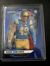 2025 Prizm Draft Picks Football Carson Schwesinger Blue /249 RC #137