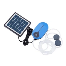 Solar Powered Air Pump - Auto Day/Night Oxygenator for Fish Pond Pool Tank