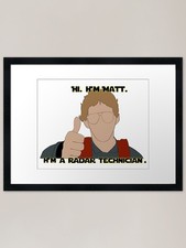 Listing image for Matt the radar technician Framed Ar Framed Wall Art Poster Canvas Print Picture