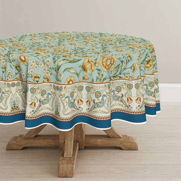 Boho Tischdecke 140X220 Cm Fleckschutz Landhausstil FüR KüChe Party Dekor-image