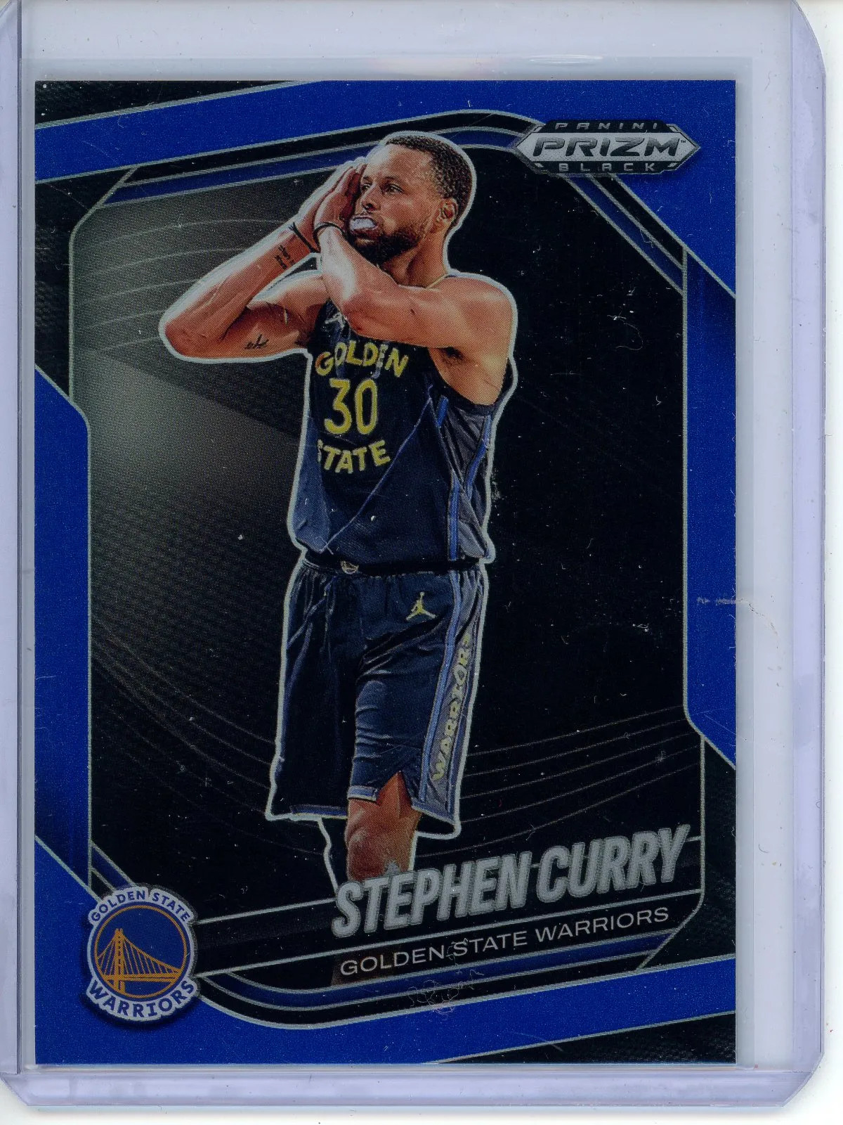 2024-25 Panini Prizm Black Stephen Curry #7 Blue Prizm 151/199 Night Night