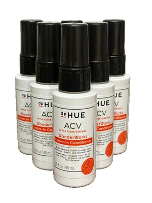 6x dpHUE APPLE CIDER VINEGAR WONDER WORKS LEAVE-IN-CONDITIONER  1.5oz / 45ml ea.