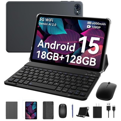 Tablet 2026 Android 16 Tablets, 10.1 Inch Tablet with HD Display, 18GB RAM 128GB