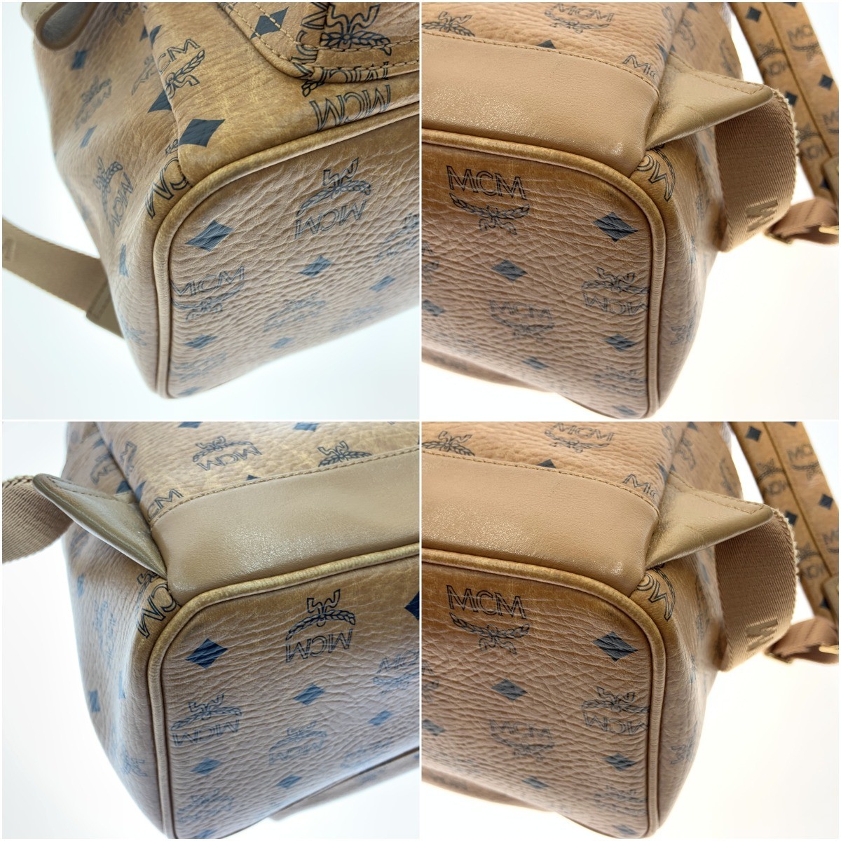 MCM Logogram Studs Backpack Daypack Backpack MWK1… - image 6