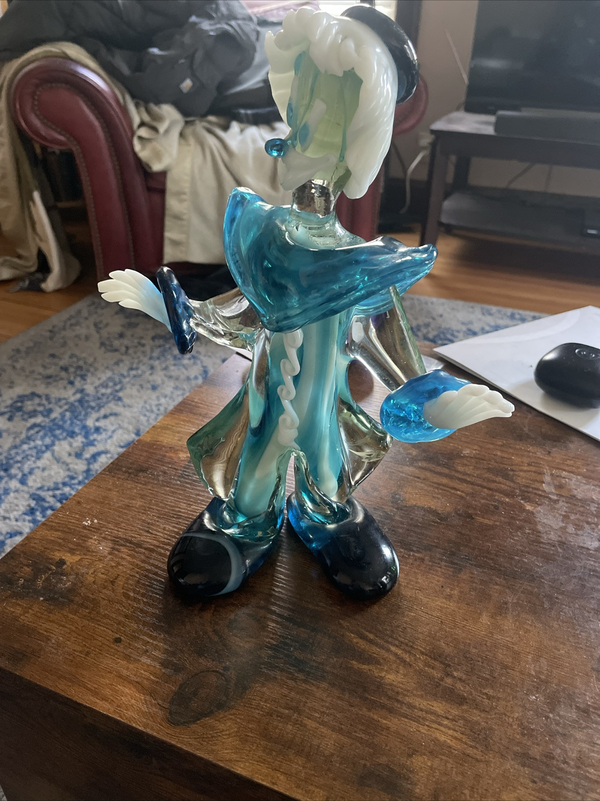 Murano art glass clown figurines handcrafted collectibles