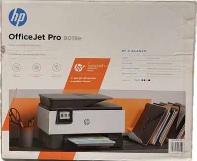 HP OfficeJet Pro 9018e All-in-One Wireless Color Inkjet Printer OPEN DAMAGED BOX