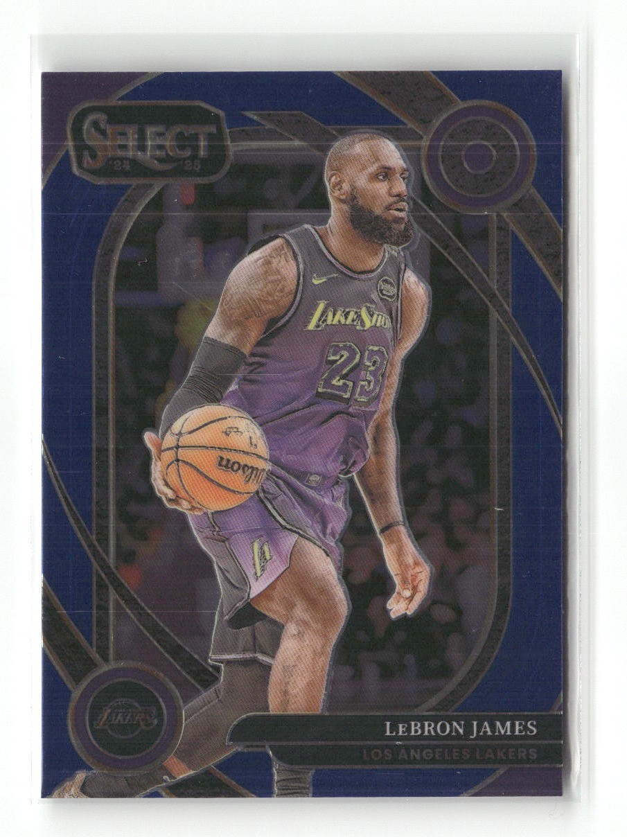 2024-25 Panini Select #241 LeBron James Blue Prizm