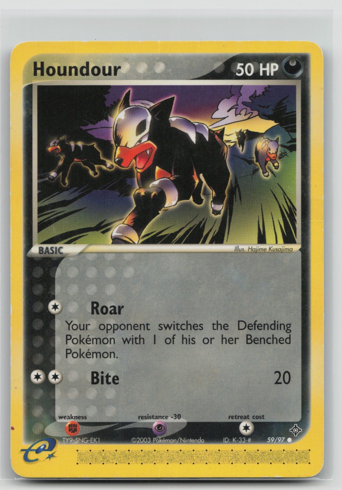 Houndour Dragon 59/97 damaged