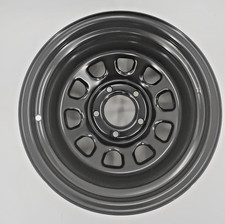 Rough Country Daytona Black Steel Wheel 15x10 5x5 -39mm Offset 1pc Rim Rough Country Daytona Black Steel Wheel 15x10 5x5 -39mm Offset 1pc Rim