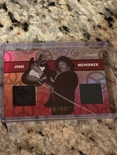 JIMI HENDRIX KEEPSAKE LIMITED 26/50 DUAL AUTHENTIC RELIC CARD 